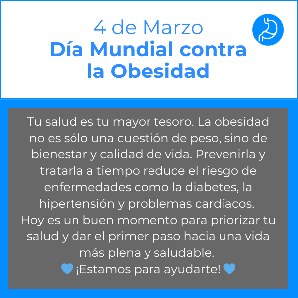 4 de Marzo - Día Mundial contra la Obesidad